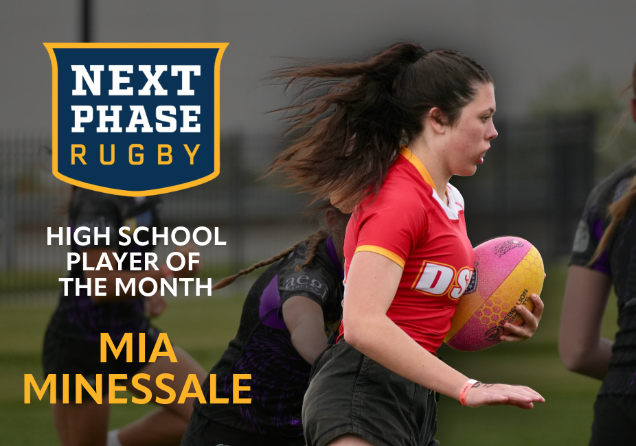 NPR Player of the Month x 2-1 DSHA Rugby's Mia Minessale